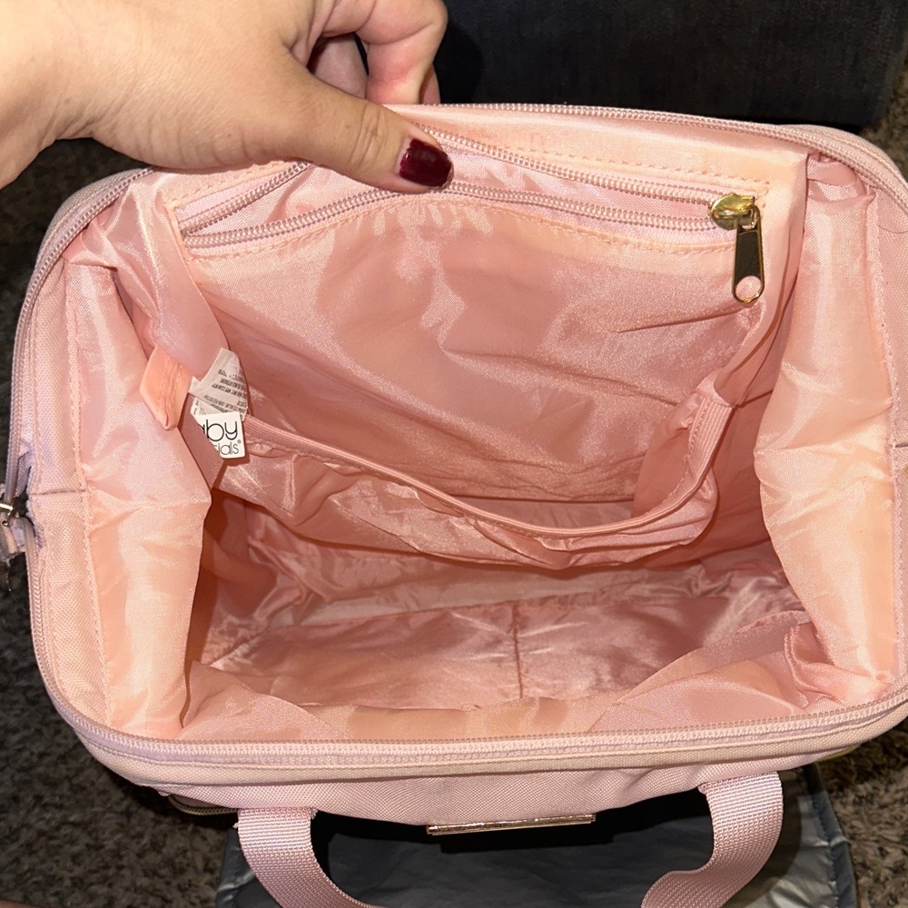 Pink Quilted diaper Backpack - Picture 8 of 9